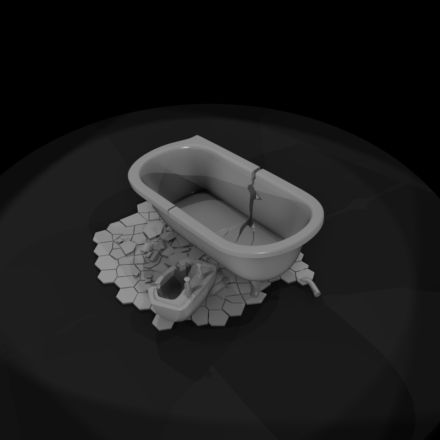 Derelict Bathtub & Sink