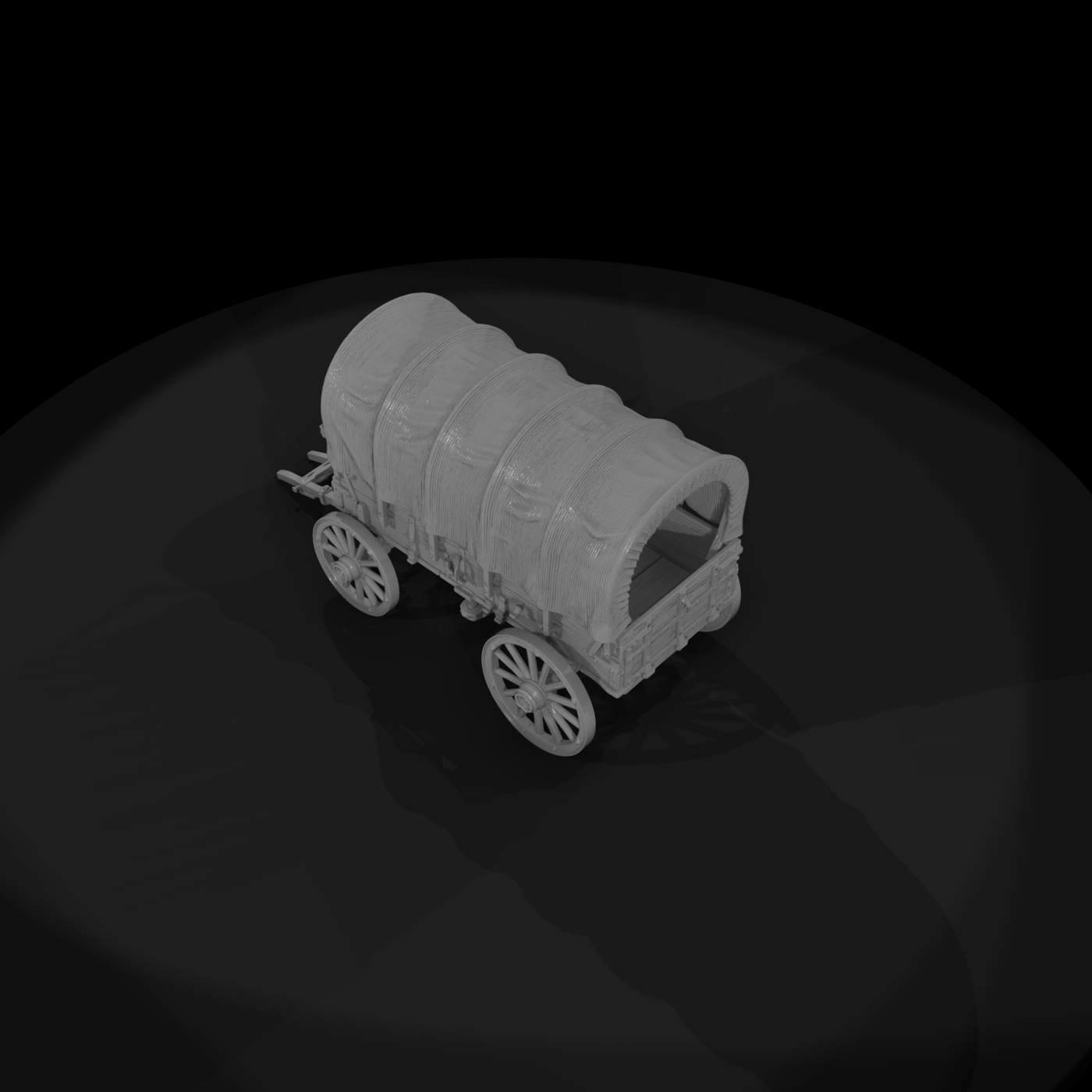 Mil 068 Wild West Fort Army Freight Wagon