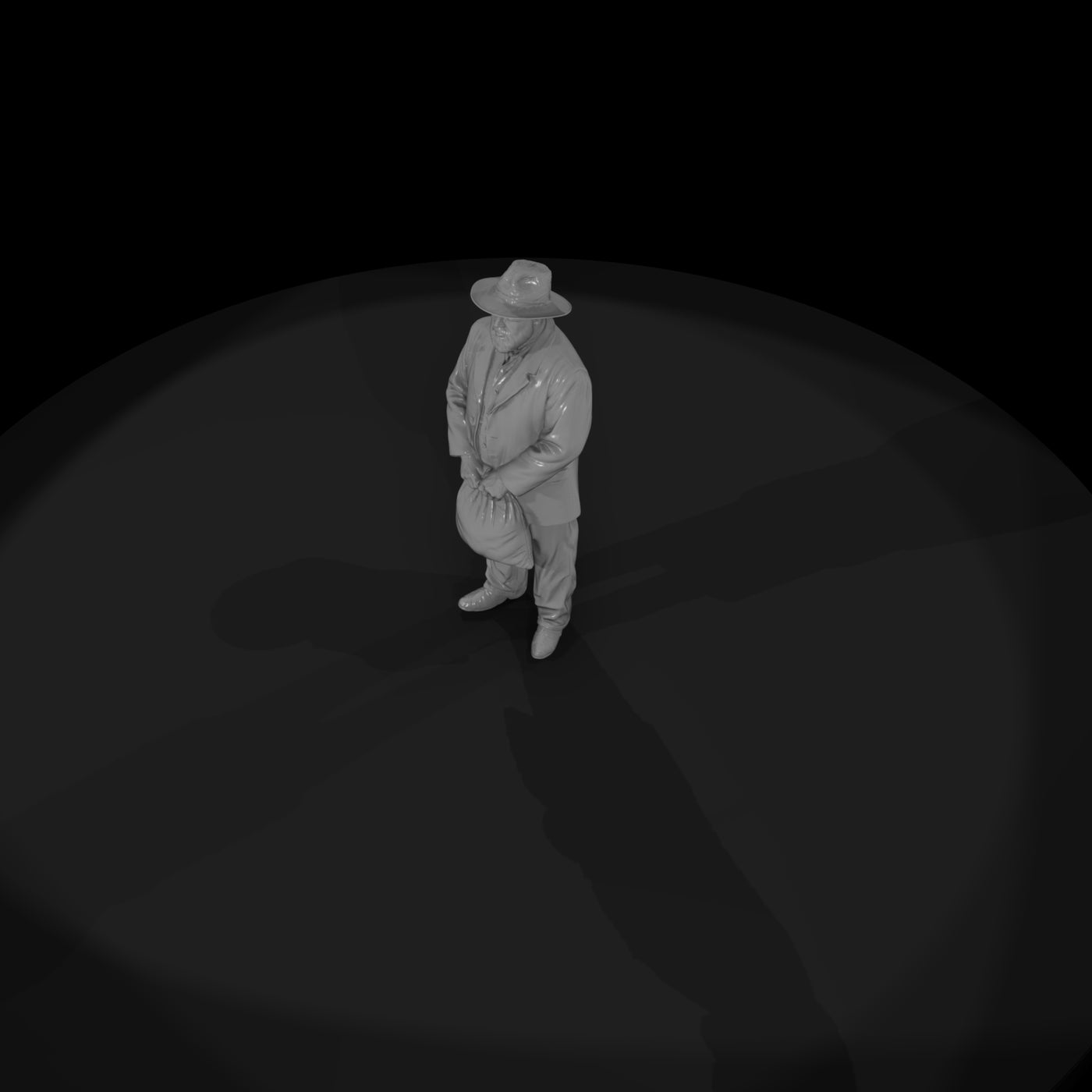 fedora-man-3d-model