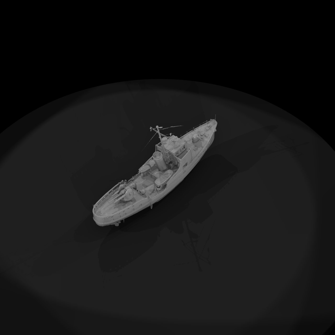 WWII Coastal Patrol Gunboat