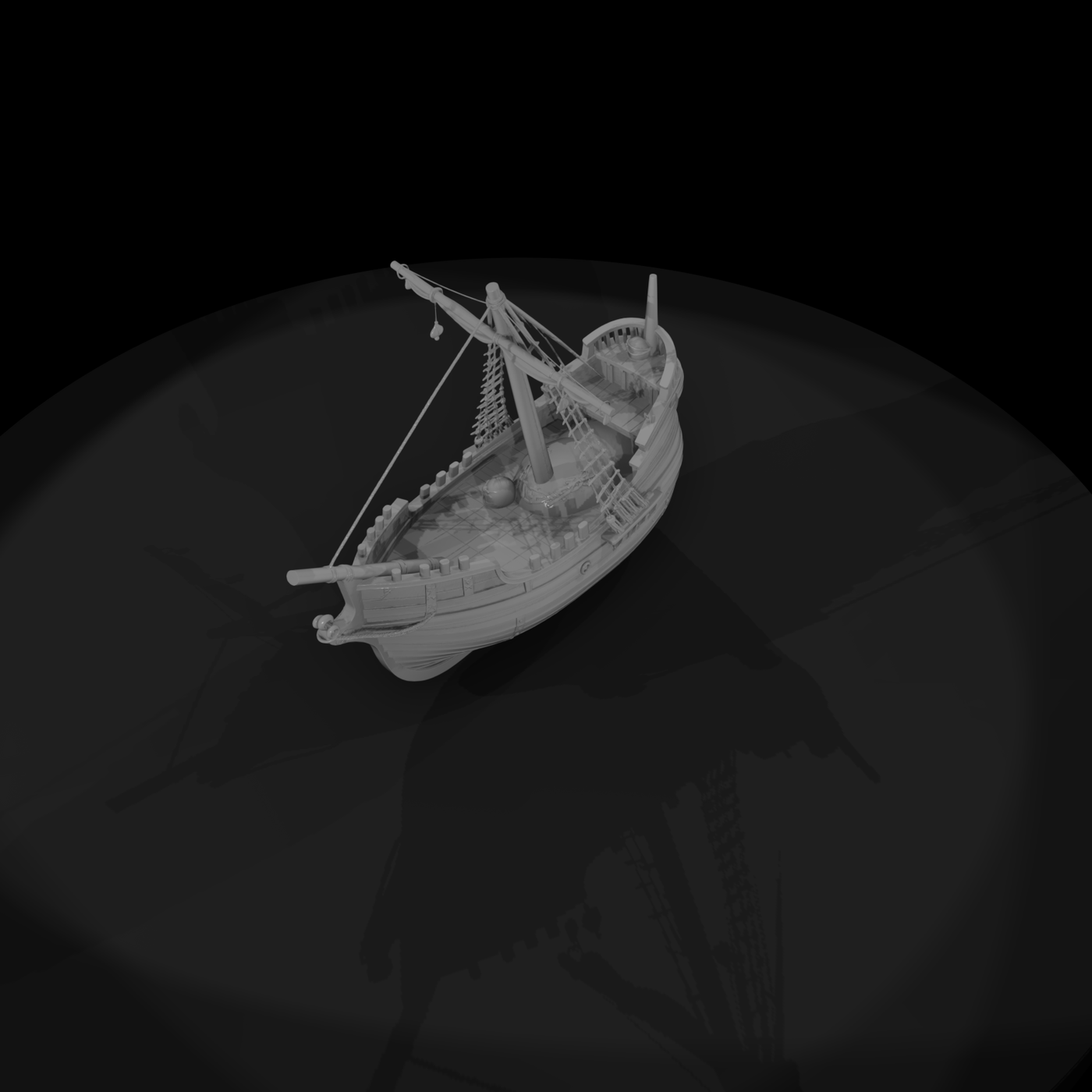 Medieval Sailing Ship