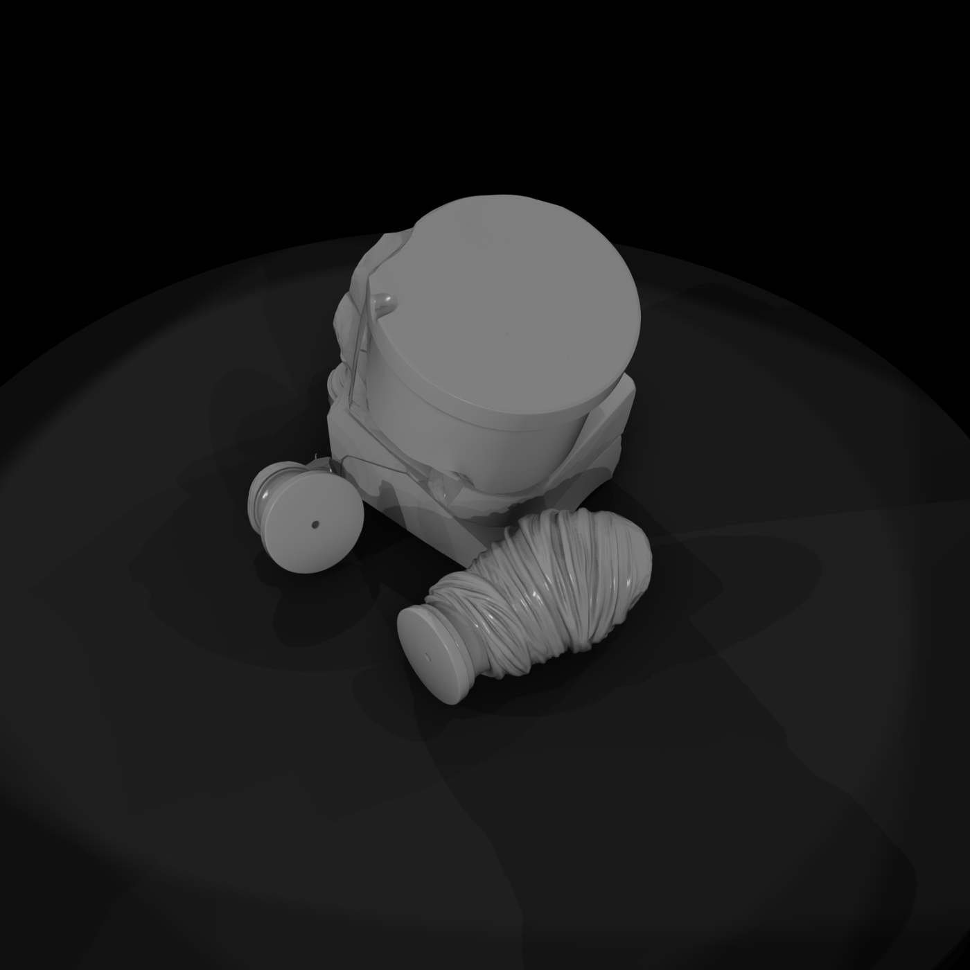 Ruined Stone Column Fragments & Train Layouts