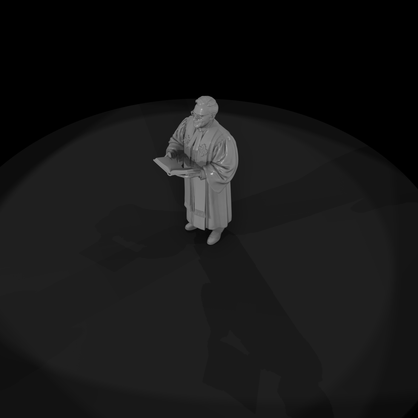 Robed Minister with Open Book