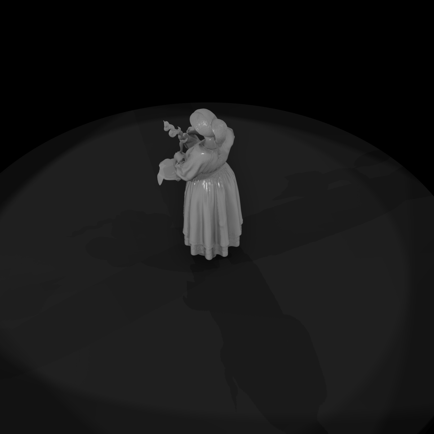 Stylized Folk Peasant Woman