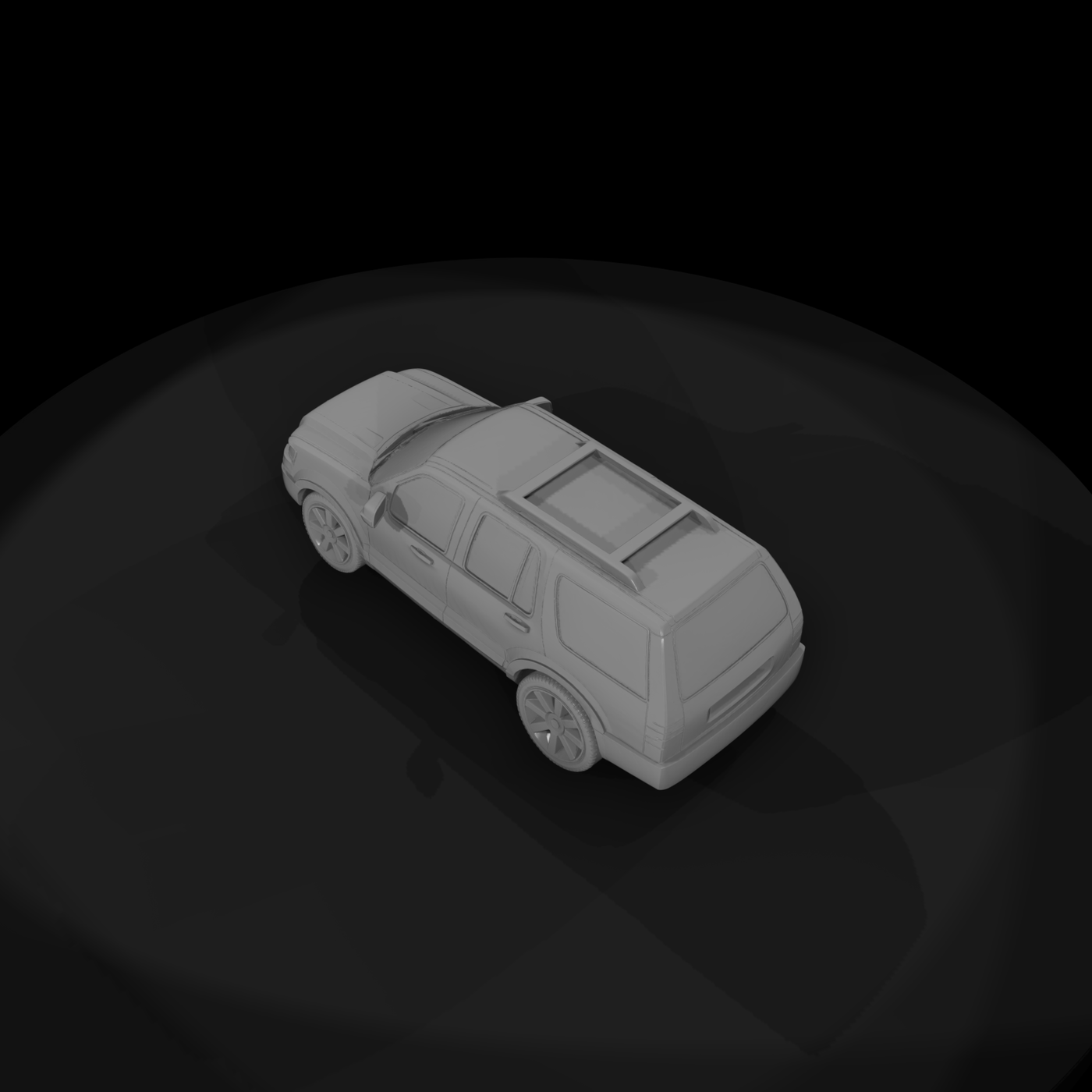 Full-Size SUV Body — Blank Windows