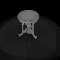 victorian-ornate-carved-round-side-table-3d-model — thumbnail 6