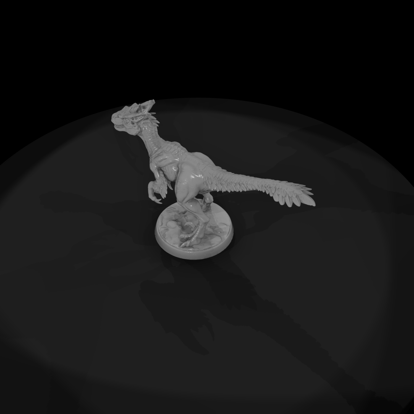 Feathered Raptor Dinosaur