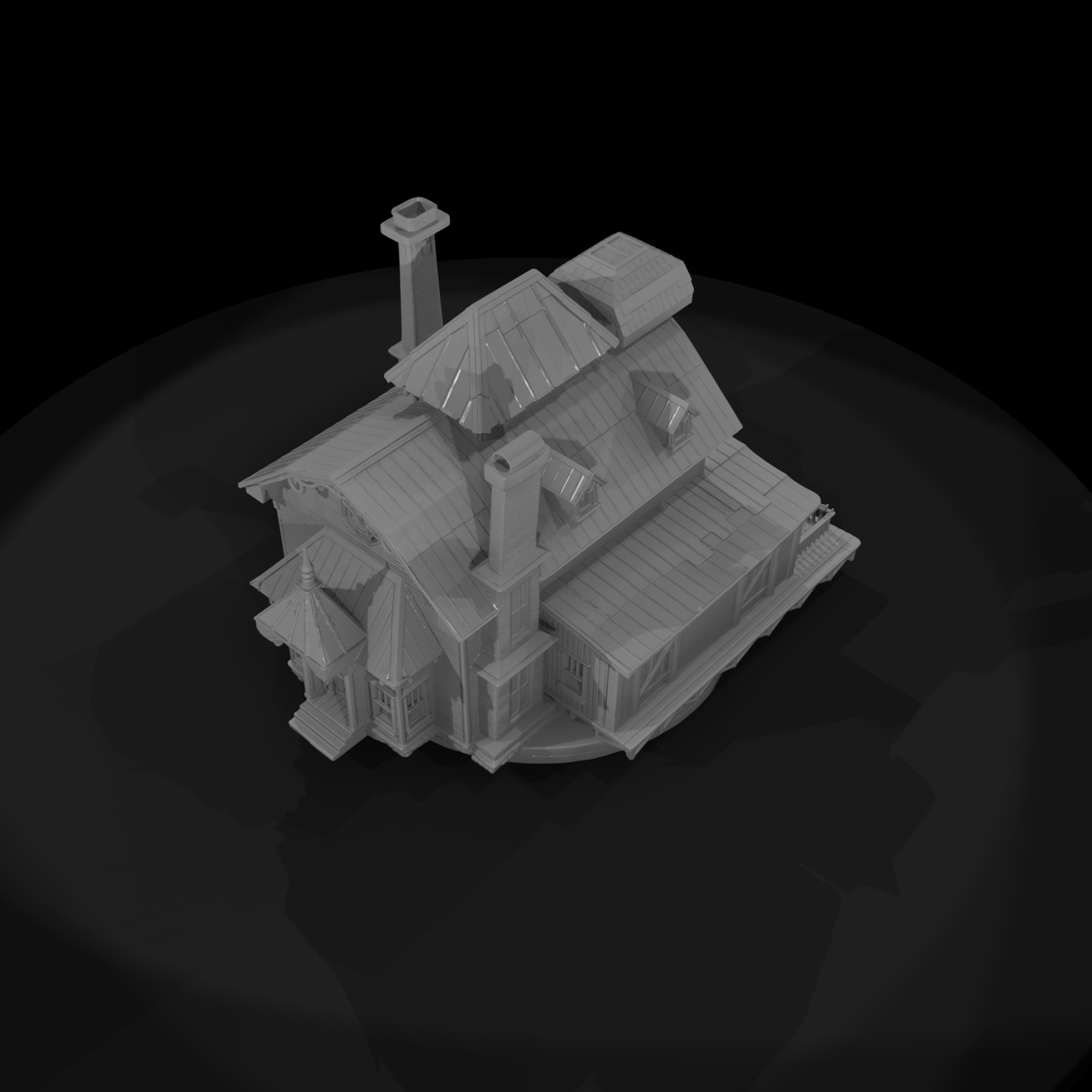 20260612 Weathered Victorian House Model Bf322Dfcc