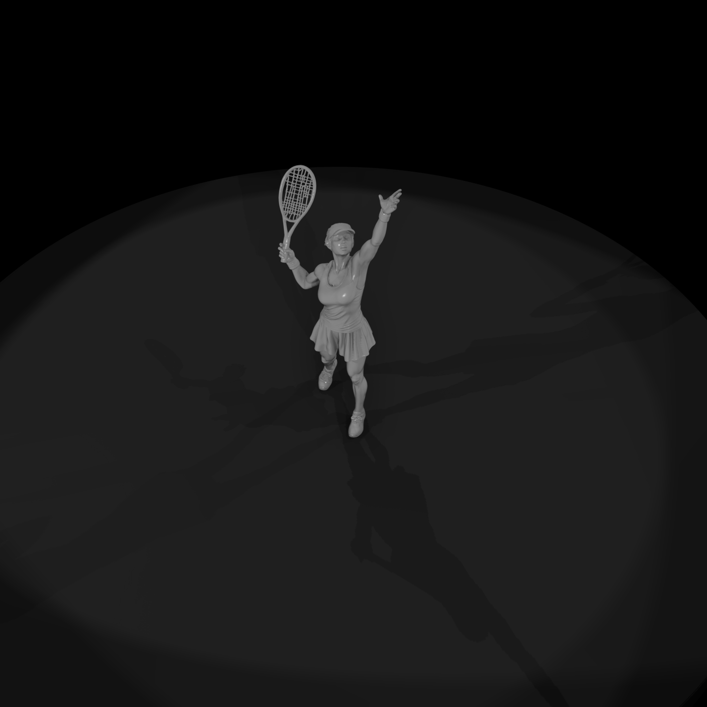 0081 Sports Tennis Serve F