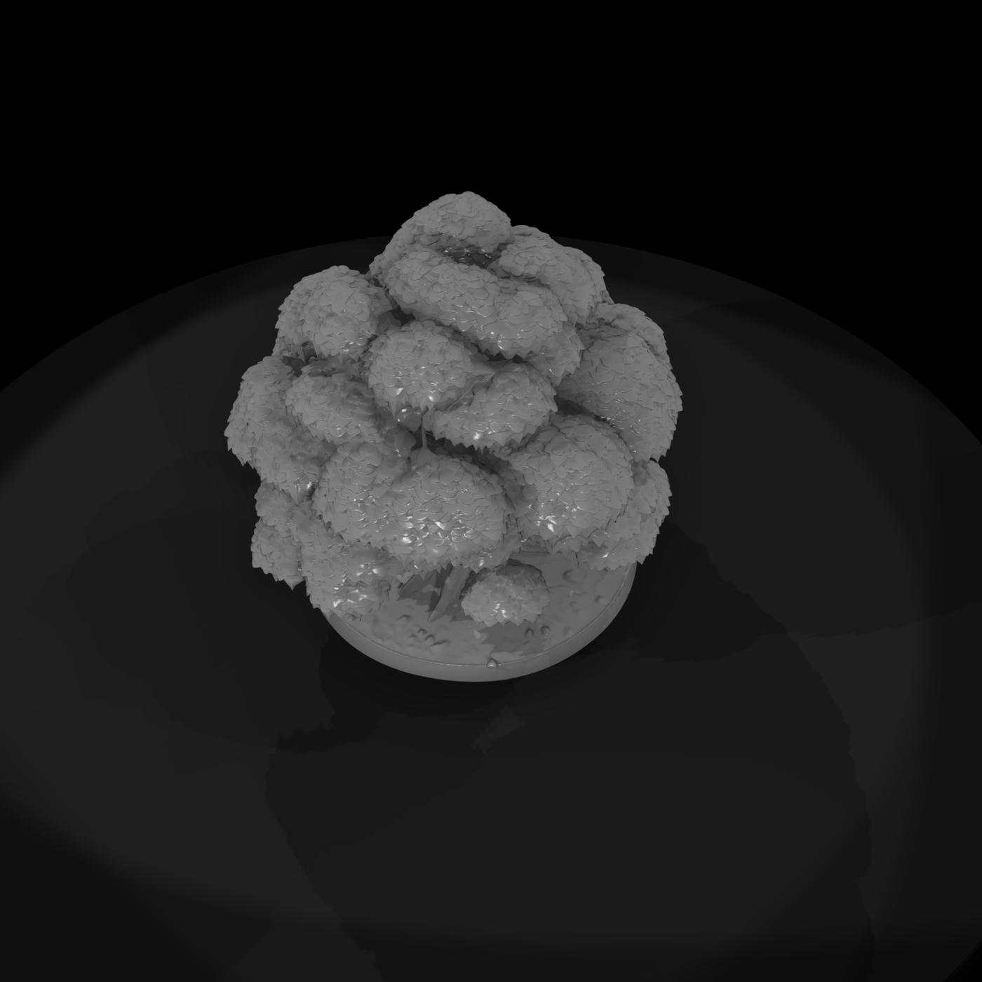 Stylized Broadleaf Tree (Integrated Base)