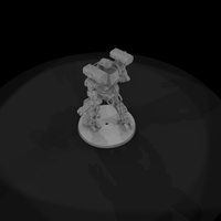 Piloted Battle Mech with Missile Pods — thumbnail 7