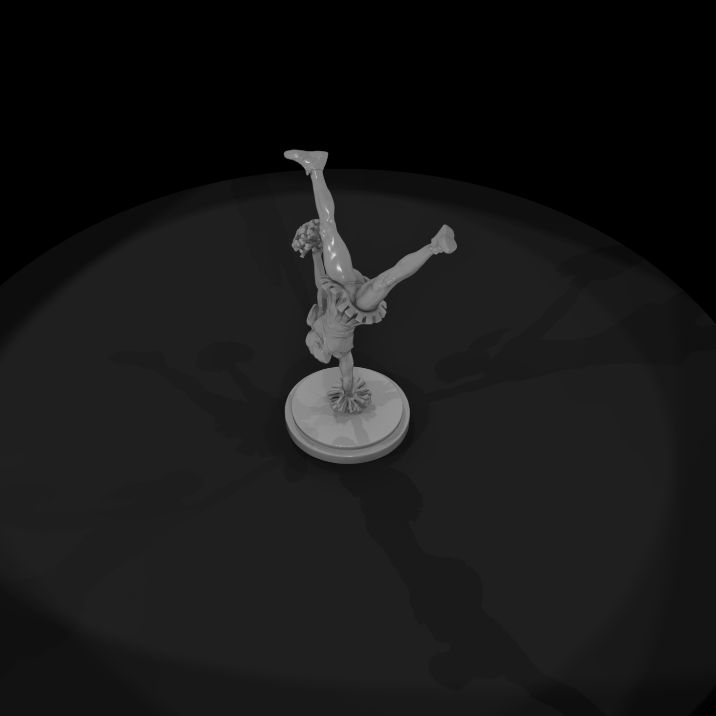 Cheerleader Handstand Stunt
