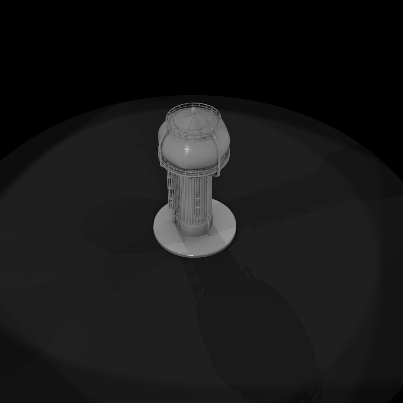 Spherical Municipal Water Tower