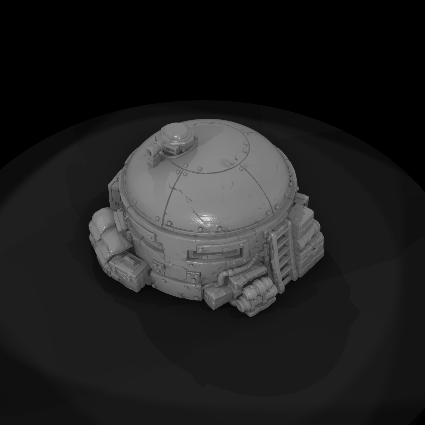 Armored Dome Pillbox Bunker