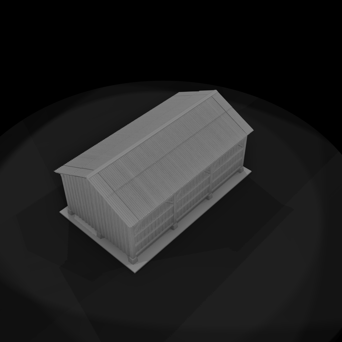 Farm Equipment Lean-To Shed