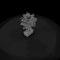 stylized-monochrome-cluster-palm-planter-3d-model — thumbnail 6