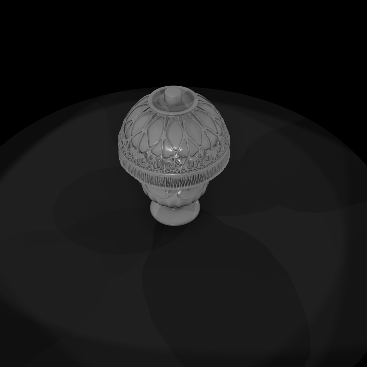 Art Nouveau Filigree Table Lamp