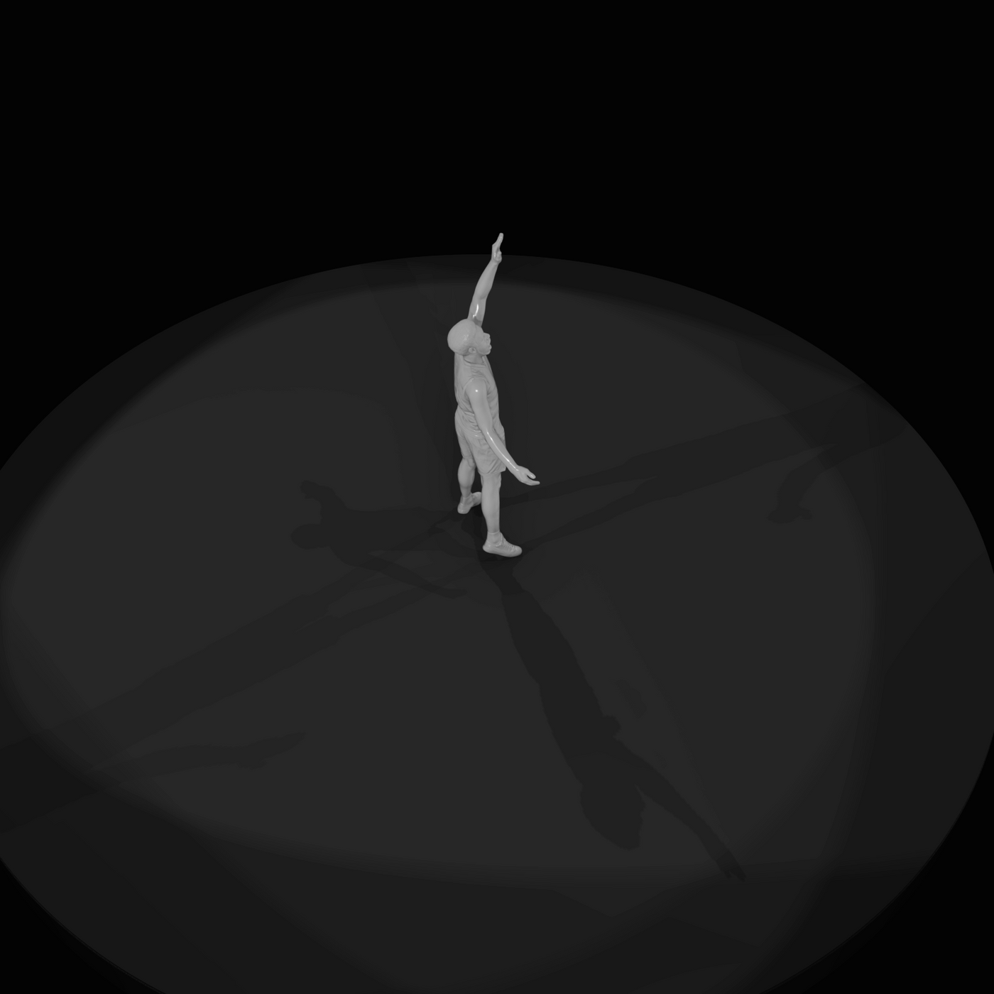 Basketball Player Celebrating