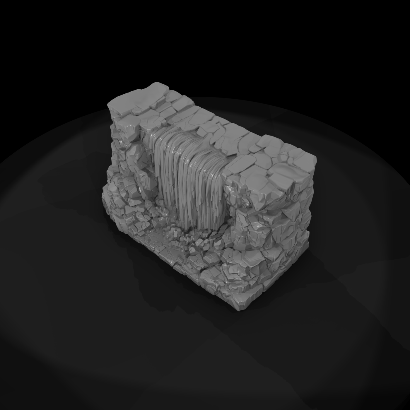 Hitem2 Waterfall Cliff Face