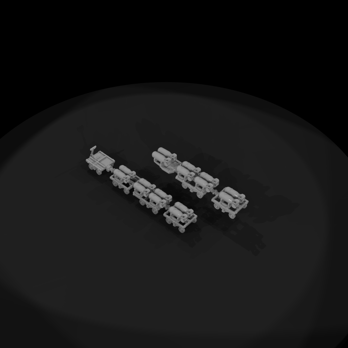 Mil 151 Ww2 England Bomb Trolley Train