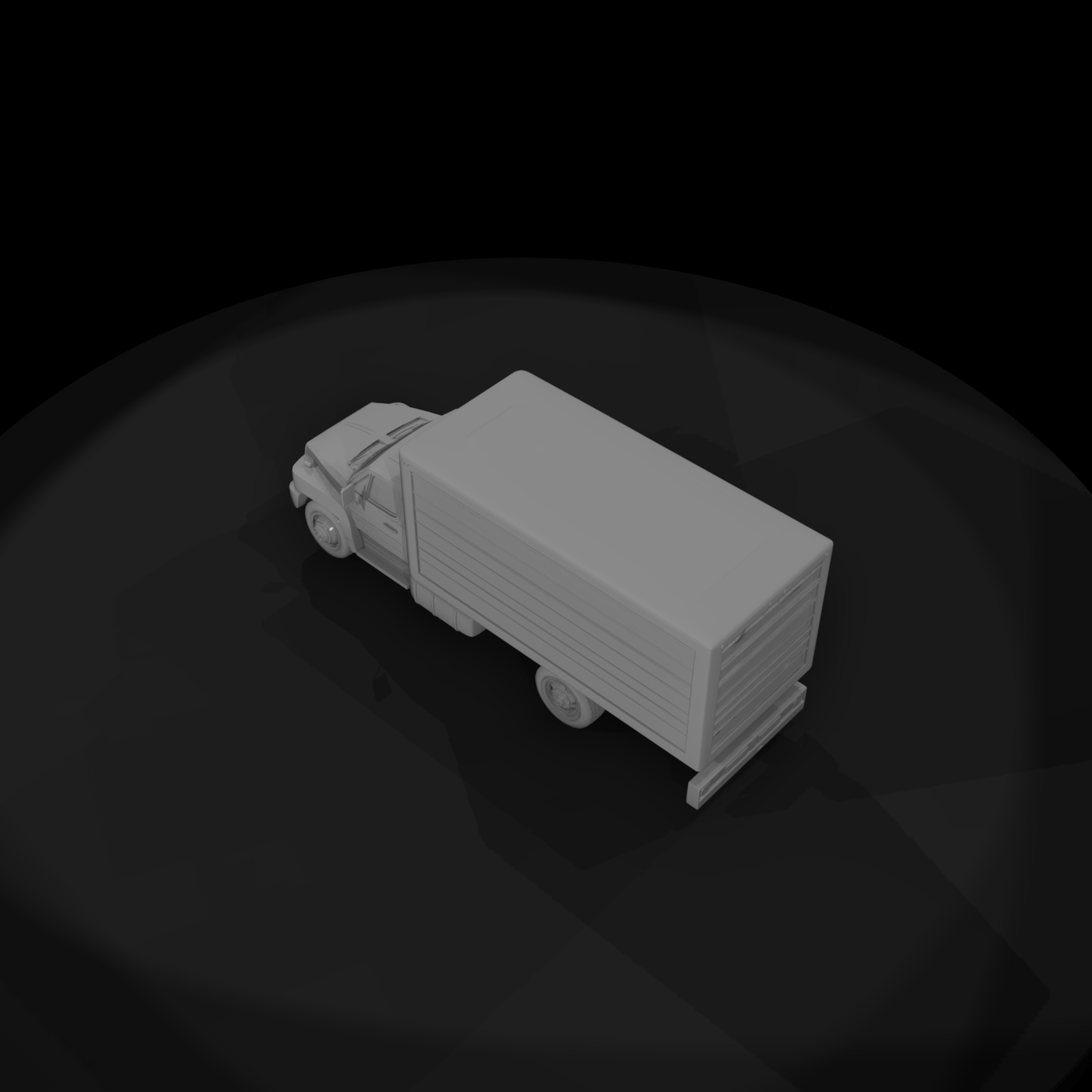 Medium Box Truck — Base Mesh