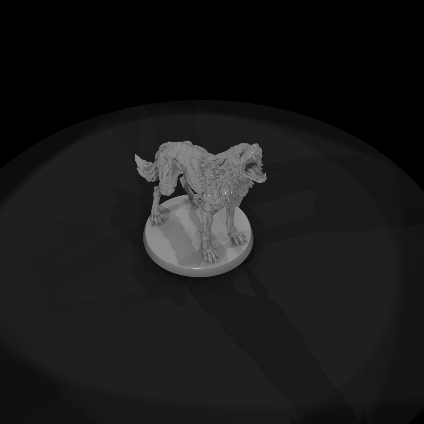 Howling Grey Wolf