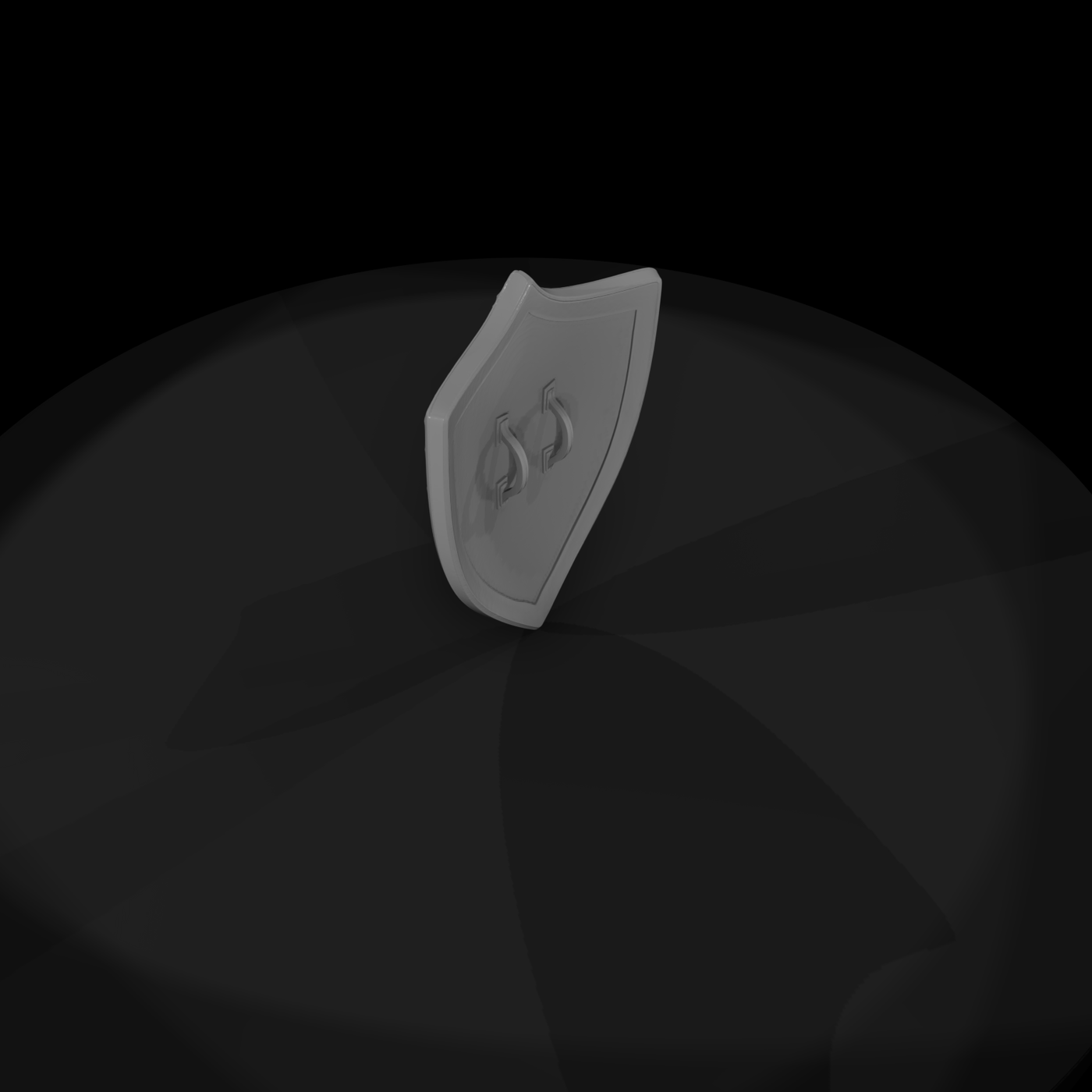 Ornate Gothic Kite Shield — Medieval & Wargames