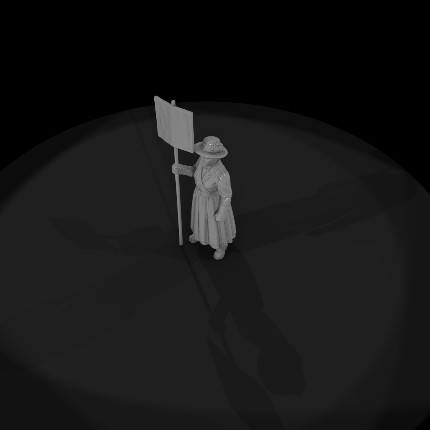 Hist 0245 Suffrage Marcher Miniature Figure