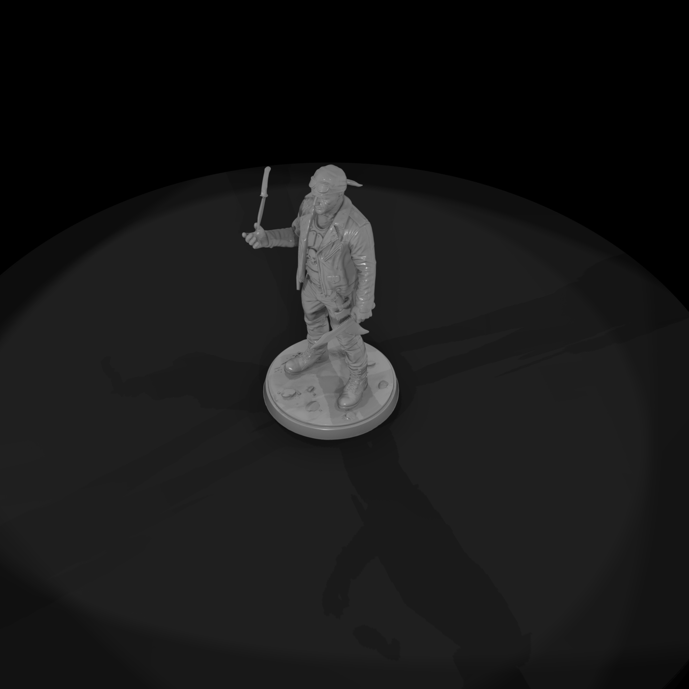 Outlaw Biker with Sawed-Off Shotgun
