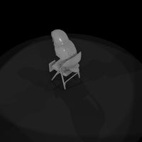 low-poly-barn-owl-on-folding-chair-3d-printable-miniature-966820 — thumbnail 7