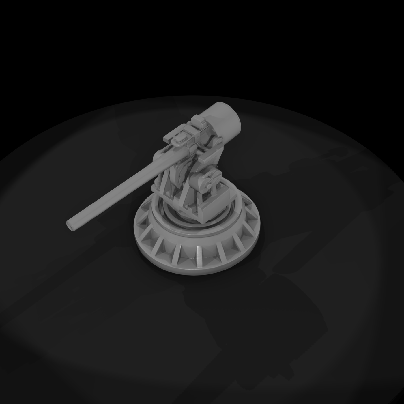 Naval Deck Gun Mount