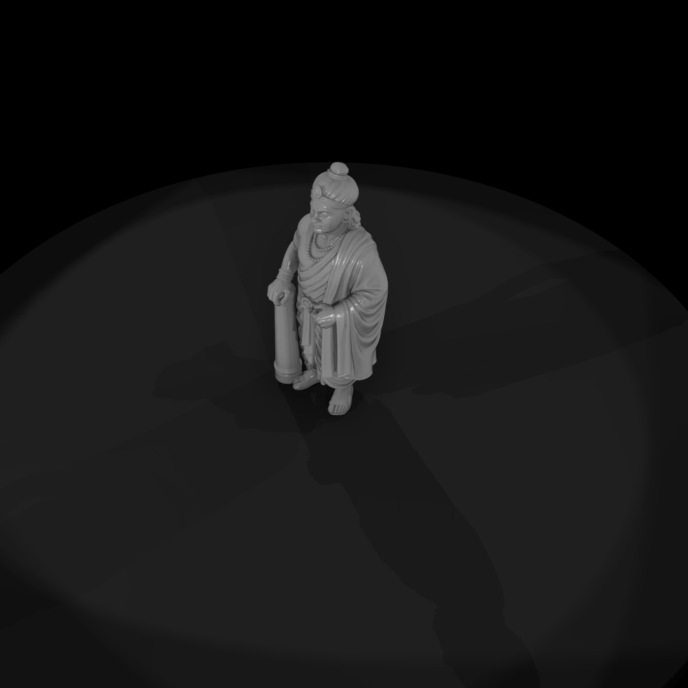 Hist 0057 Historical Ashoka Miniature Figure
