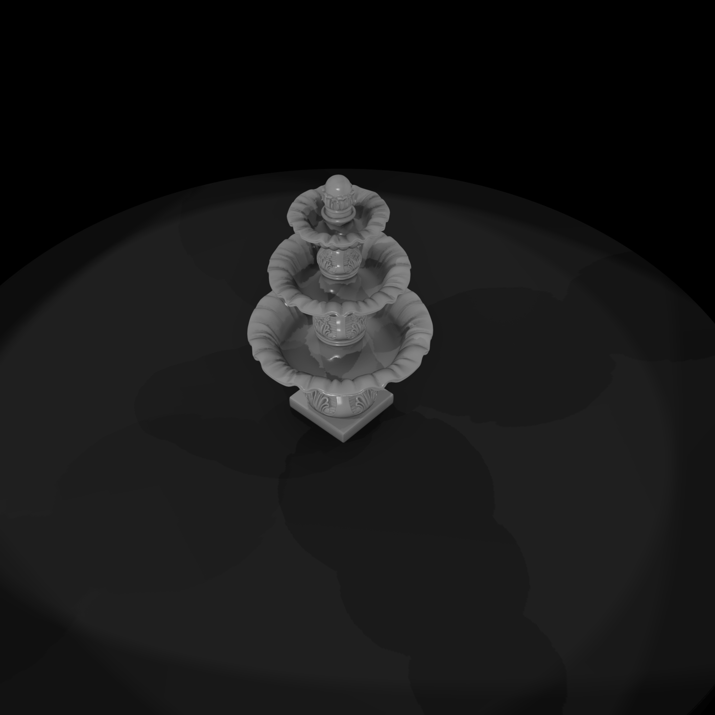 Three-Tier Garden Fountain