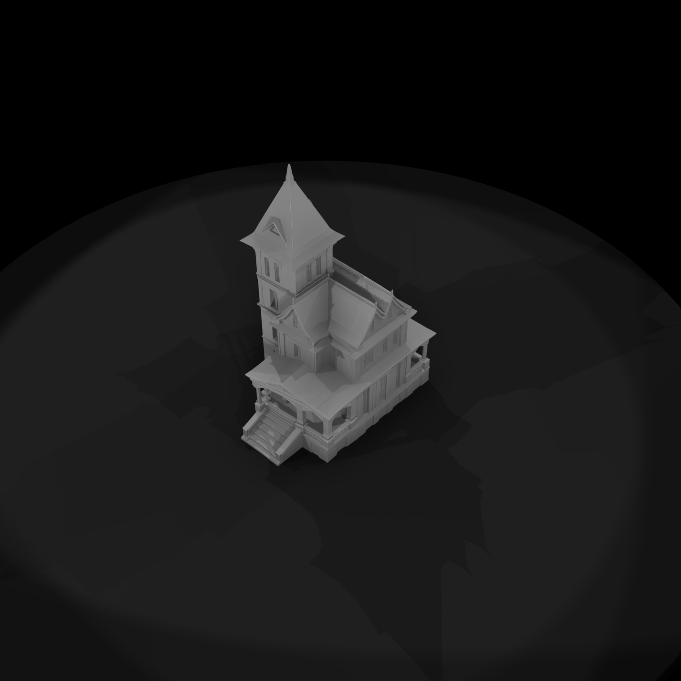 Victorian Gothic Tower Mansion