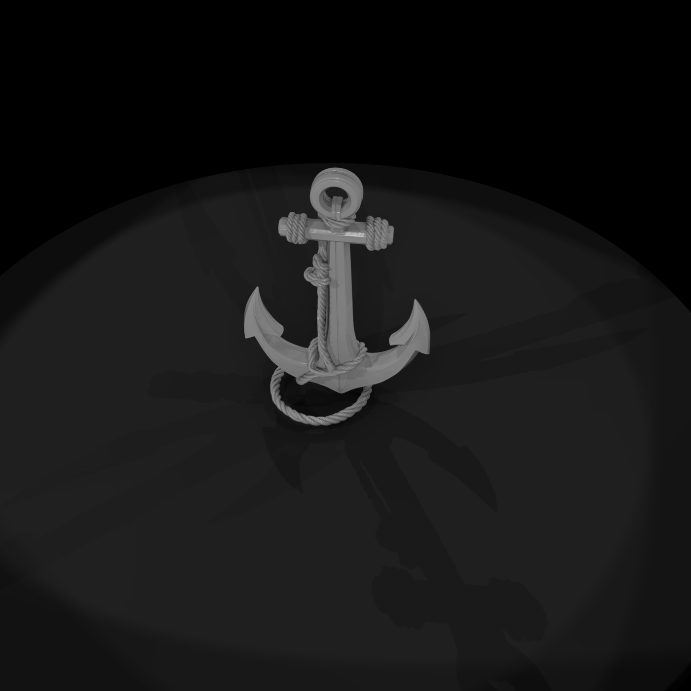 Stylized Nautical Anchor