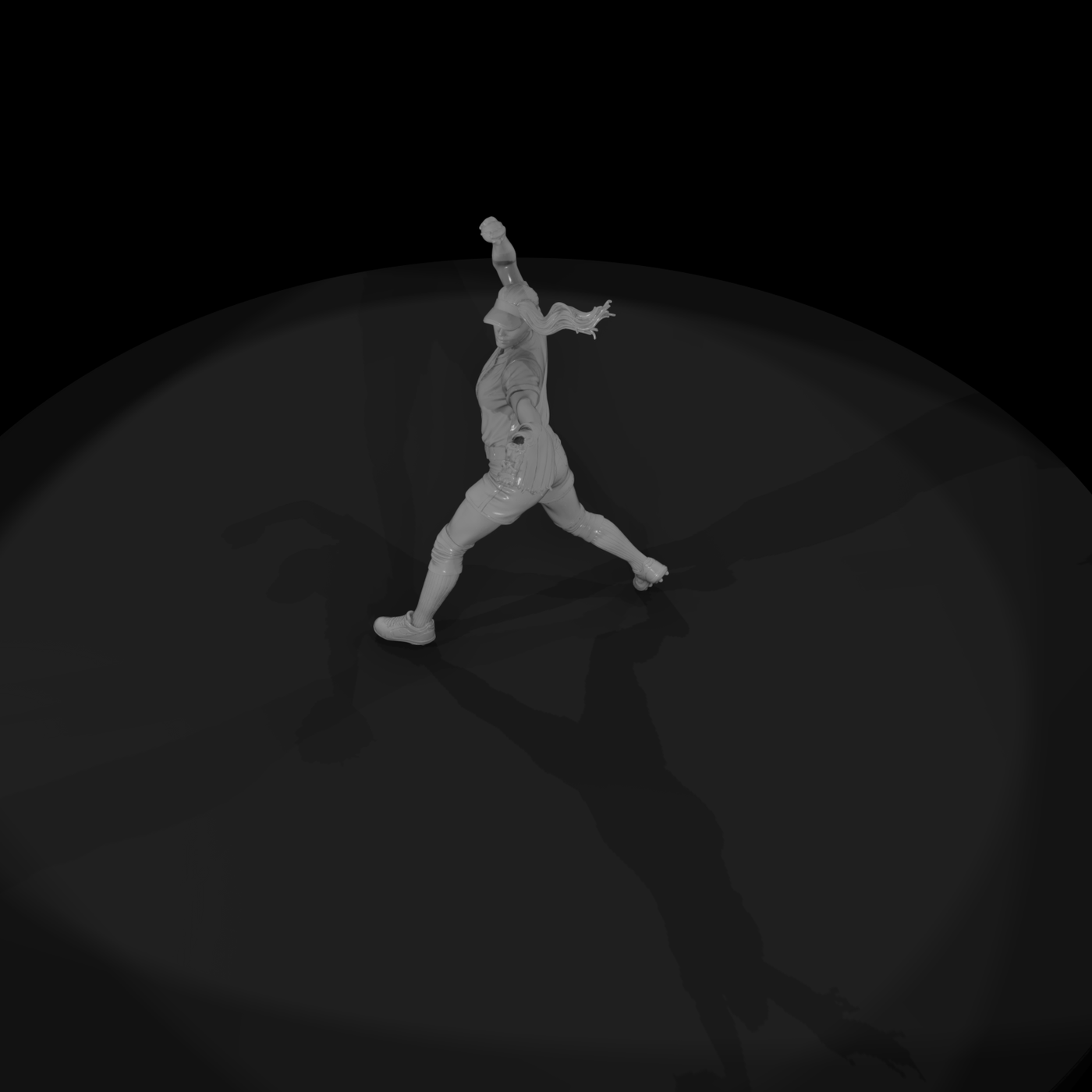0079 Sports Softball Pitcher F