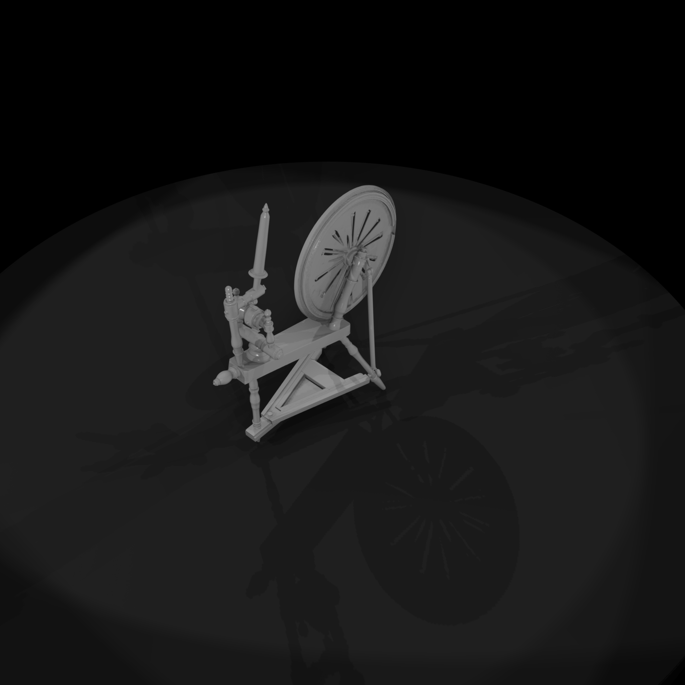 Vintage Spinning Wheel