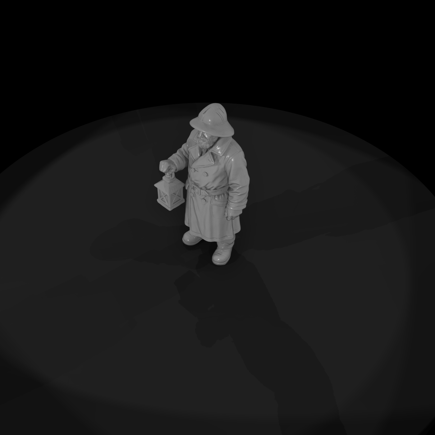 Hist 0249 Lighthouse Keeper Miniature Figure