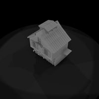 untextured_rustic_farm_barn_3d_model — thumbnail 6
