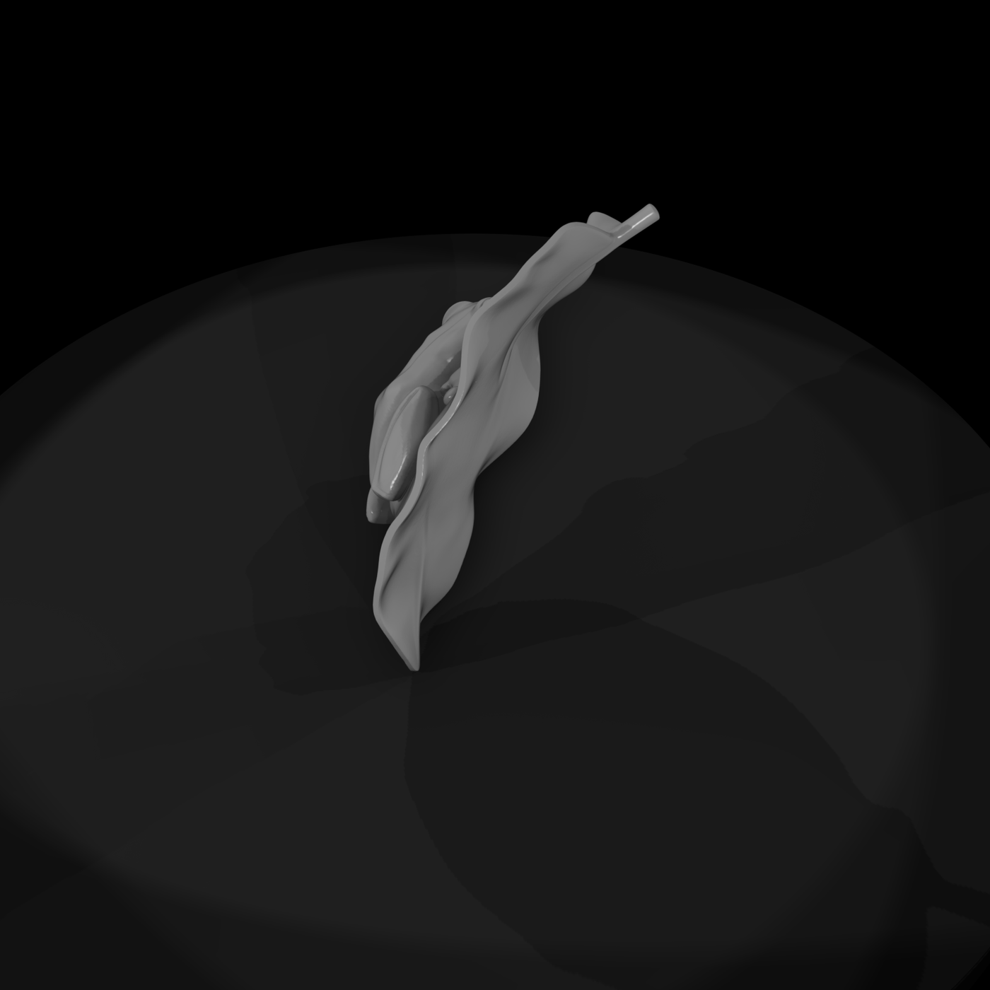 Stylized Tree Frog on Tropical Leaf