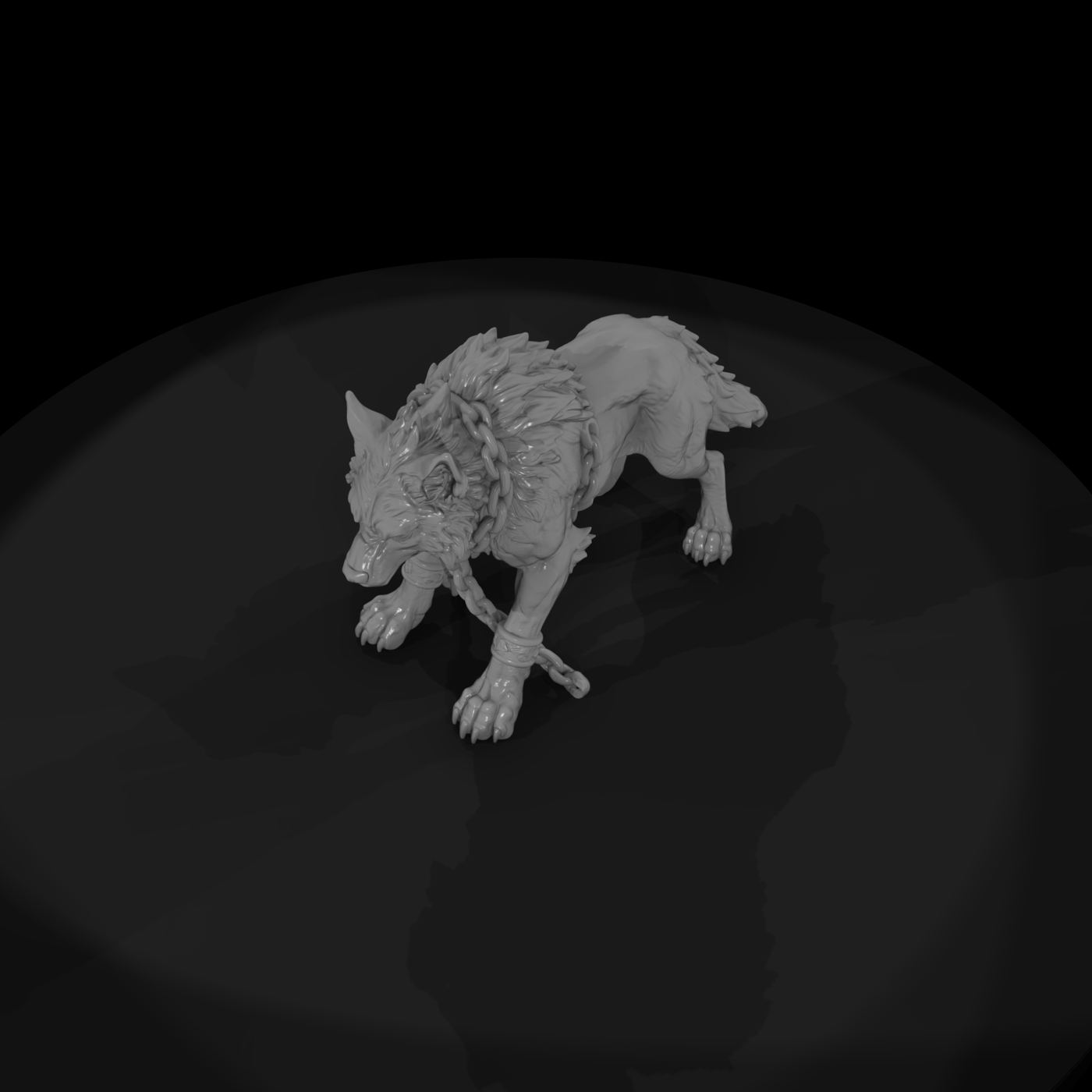 Myth 0325 Mythology Fenrir Miniature Figure