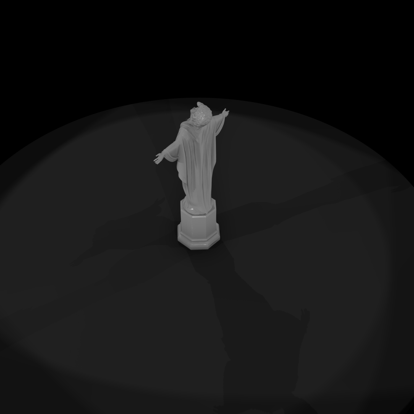 Art Deco Draped Female Statue — & Displays