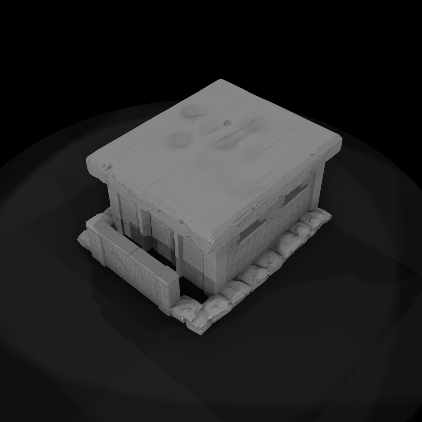 Mil 023 Ww2 England Brick Air Raid Shelter