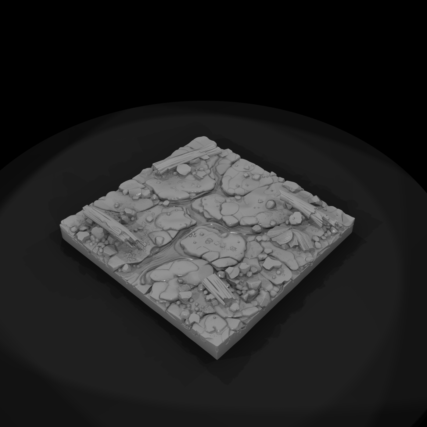 Dried Mud Flat Terrain Base