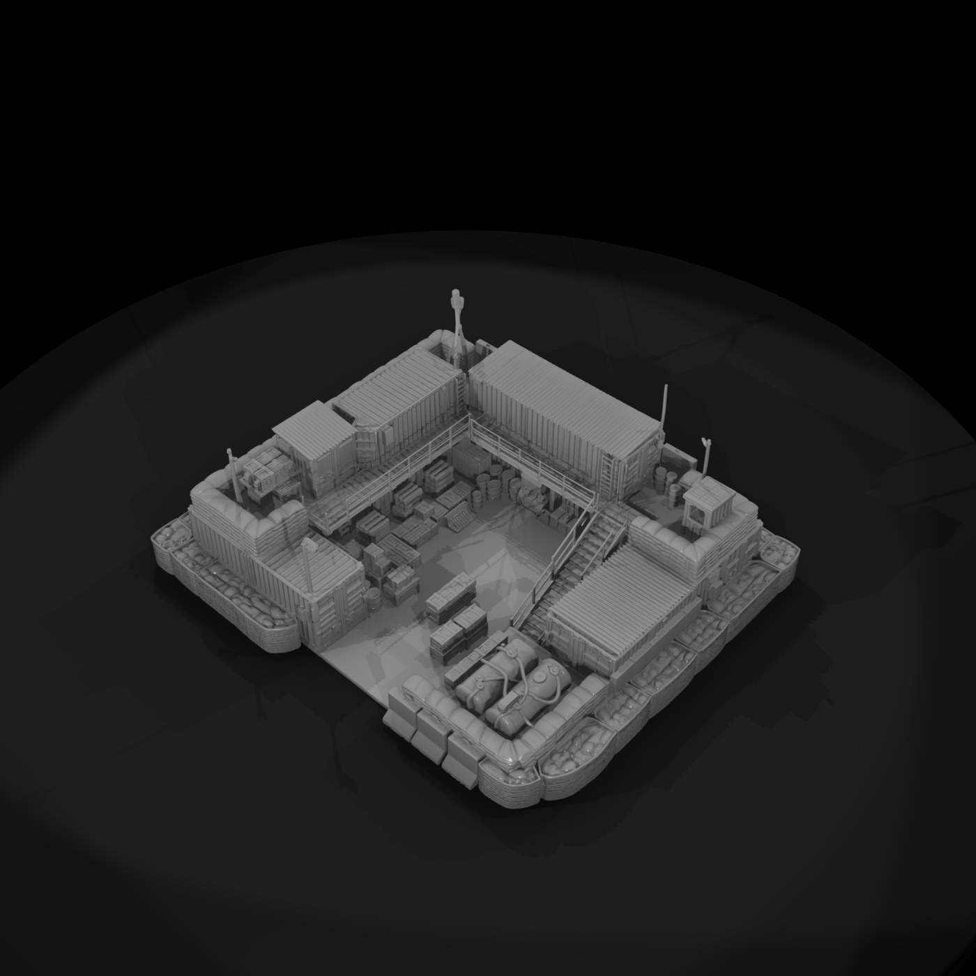 Mil 040 Modern Desert Forward Supply Depot
