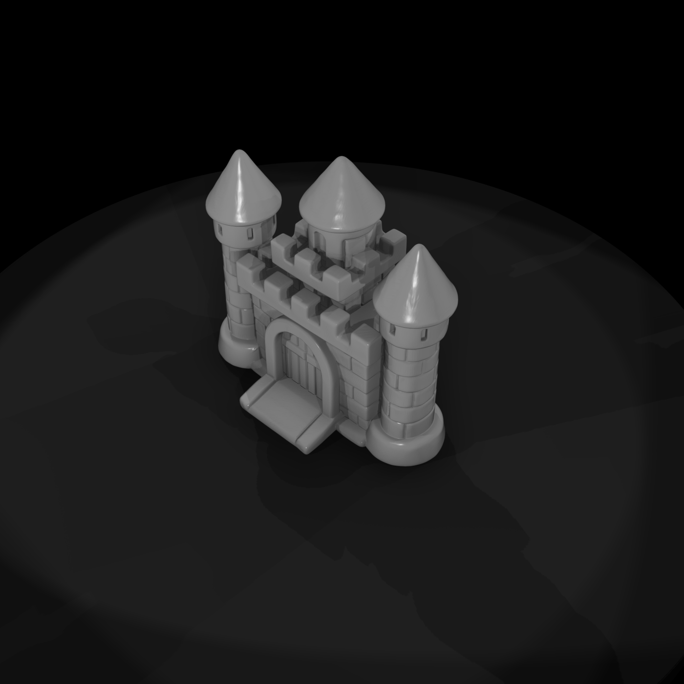 Stylized Toy Castle Playset