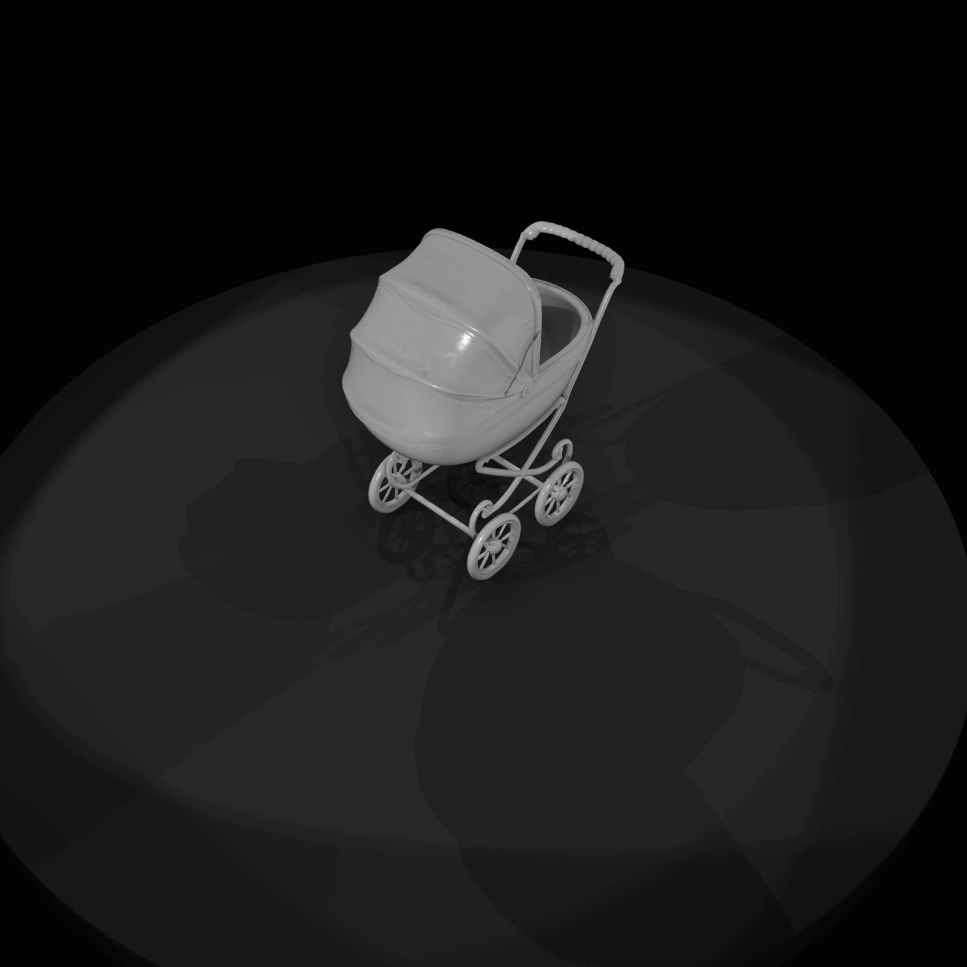 vintage-baby-pram-stroller-four-wheeled-with-canopy