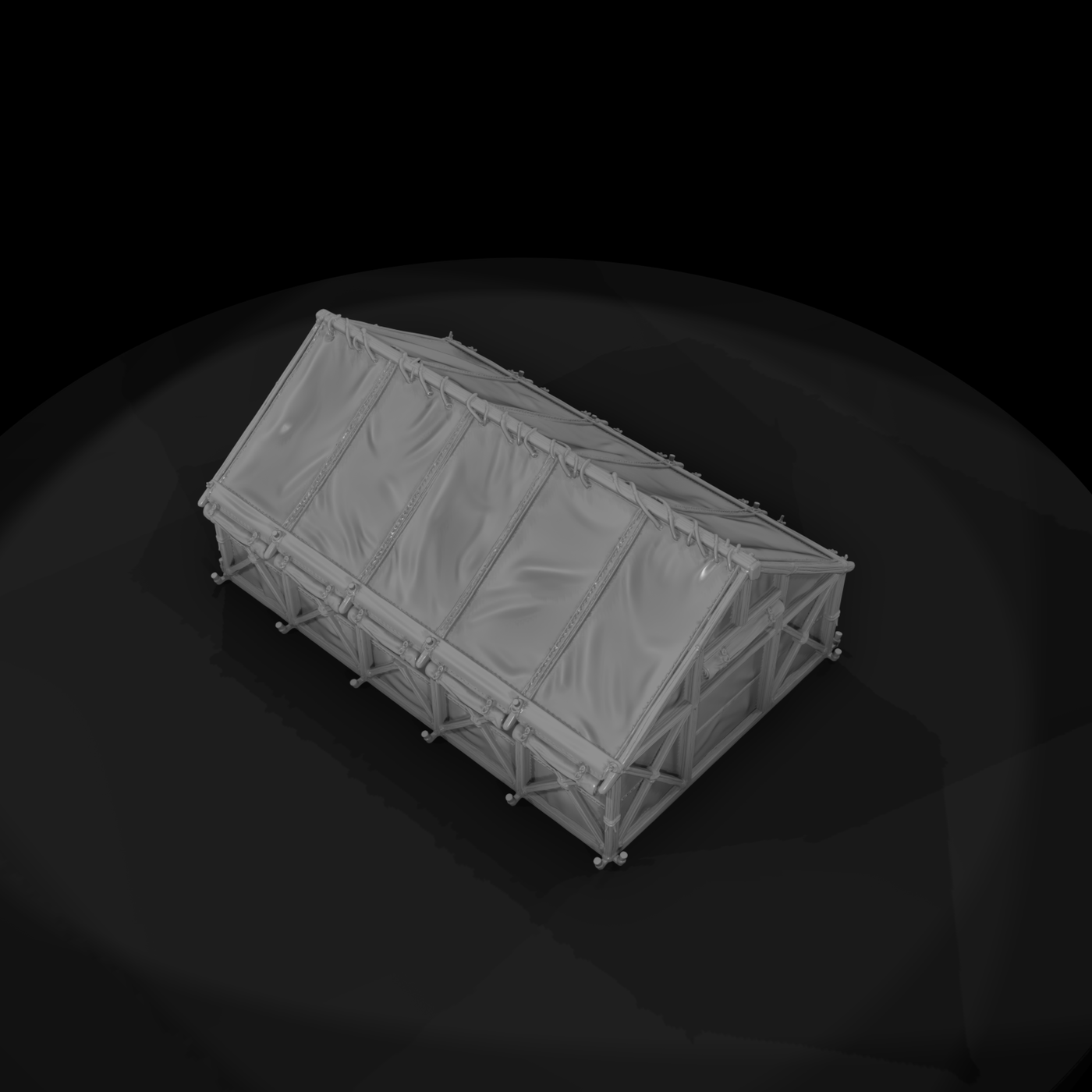 Mil 089 Ww2 Pacific Field Hospital Tent