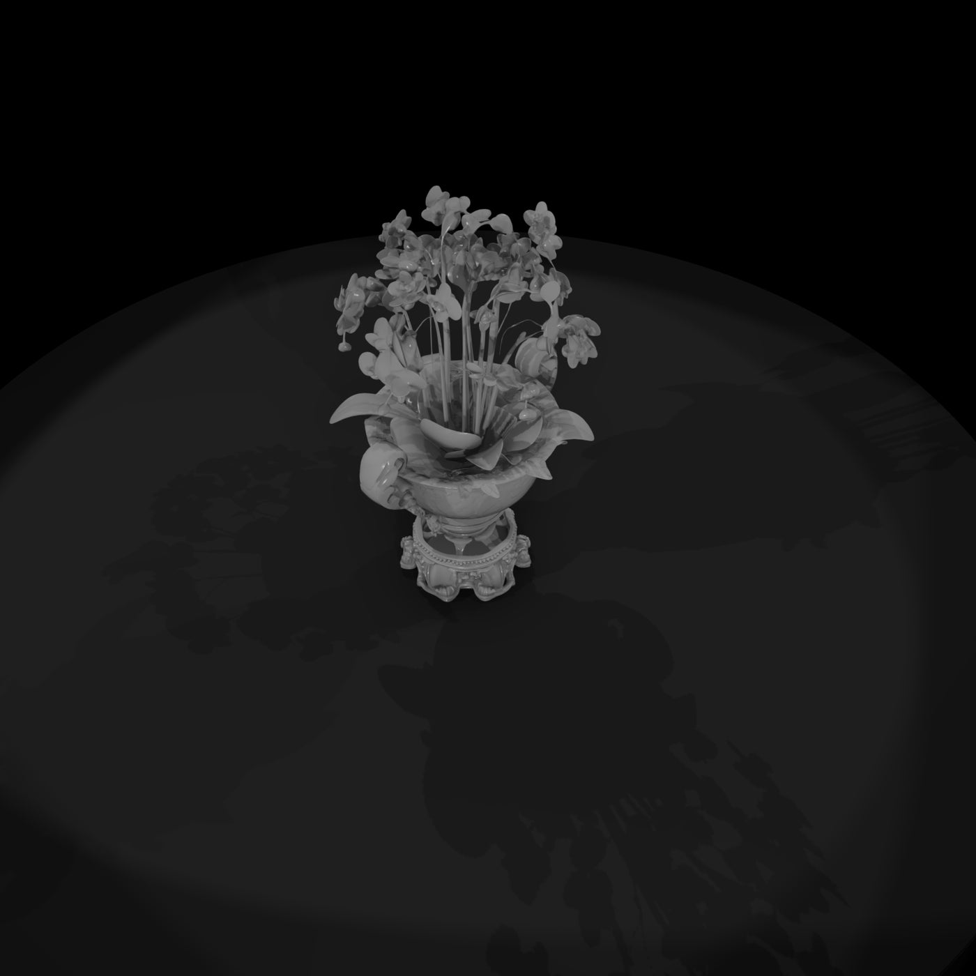 baroque-urn-planter-with-moth-orchids-miniature-diorama-centerpiece-041729