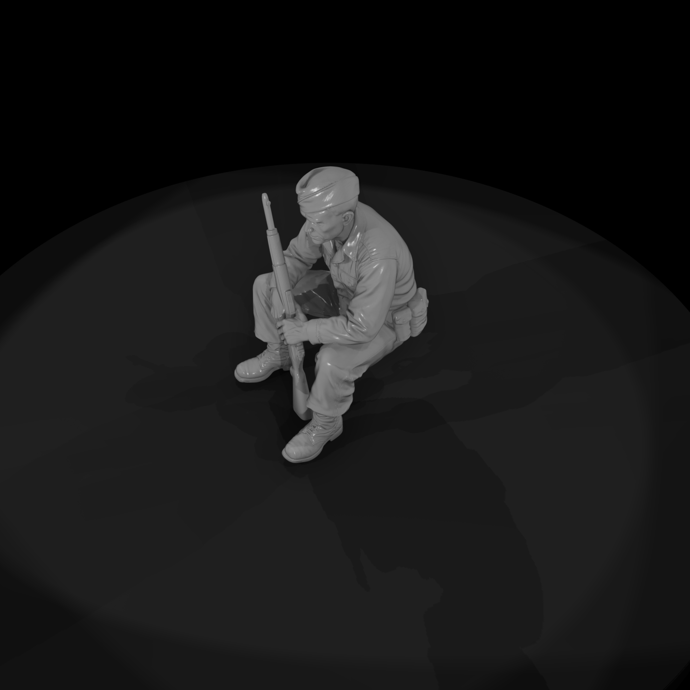 WWII U.S. Army Scout at Rest